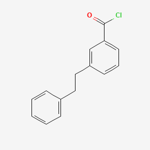 molecular formula C15H13ClO B2389794 3-(2-Phenylethyl)benzoyl chloride CAS No. 1260766-30-0