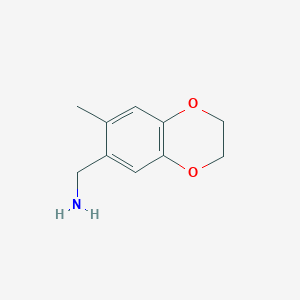 (7-Methyl-2,3-dihydro-1,4-benzodioxin-6-yl)methylamine