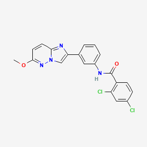 2,4-dichloro-N-(3-(6-methoxyimidazo[1,2-b]pyridazin-2-yl)phenyl)benzamide