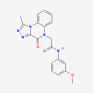 N-(3-methoxyphenyl)-2-(1-methyl-4-oxo-[1,2,4]triazolo[4,3-a]quinoxalin-5(4H)-yl)acetamide