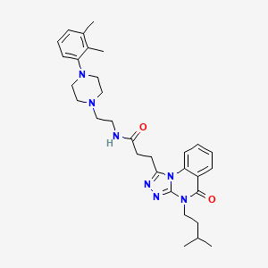 N-{2-[4-(2,3-dimethylphenyl)piperazin-1-yl]ethyl}-3-[4-(3-methylbutyl)-5-oxo-4,5-dihydro[1,2,4]triazolo[4,3-a]quinazolin-1-yl]propanamide