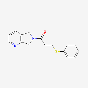 3-(phenylthio)-1-(5H-pyrrolo[3,4-b]pyridin-6(7H)-yl)propan-1-one
