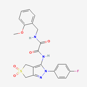 N1-(2-(4-fluorophenyl)-5,5-dioxido-4,6-dihydro-2H-thieno[3,4-c]pyrazol-3-yl)-N2-(2-methoxybenzyl)oxalamide