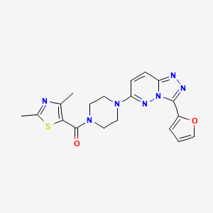(2,4-Dimethylthiazol-5-yl)(4-(3-(furan-2-yl)-[1,2,4]triazolo[4,3-b]pyridazin-6-yl)piperazin-1-yl)methanone