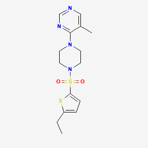 4-(4-((5-Ethylthiophen-2-yl)sulfonyl)piperazin-1-yl)-5-methylpyrimidine