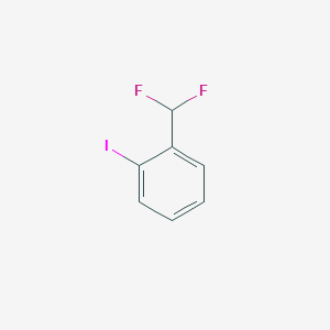 molecular formula C7H5F2I B2389871 1-(Difluoromethyl)-2-iodobenzene CAS No. 1214334-19-6