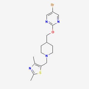 5-[[4-[(5-Bromopyrimidin-2-yl)oxymethyl]piperidin-1-yl]methyl]-2,4-dimethyl-1,3-thiazole