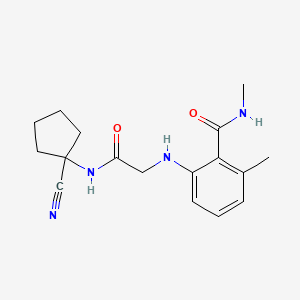 2-({[(1-cyanocyclopentyl)carbamoyl]methyl}amino)-N,6-dimethylbenzamide