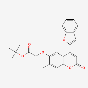 tert-butyl 2-((4-(benzofuran-2-yl)-7-methyl-2-oxo-2H-chromen-6-yl)oxy)acetate