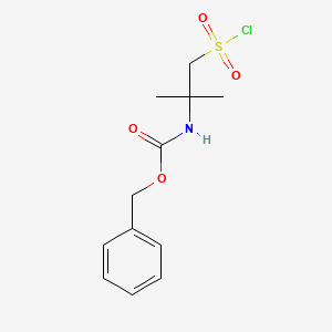 Benzyl 1-(chlorosulfonyl)-2-methylpropan-2-ylcarbamate