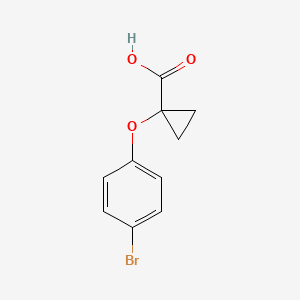 molecular formula C10H9BrO3 B2389900 1-(4-Bromophenoxy)cyclopropanecarboxylic acid CAS No. 1399656-07-5