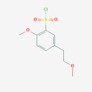 2-Methoxy-5-(2-methoxyethyl)benzenesulfonyl chloride