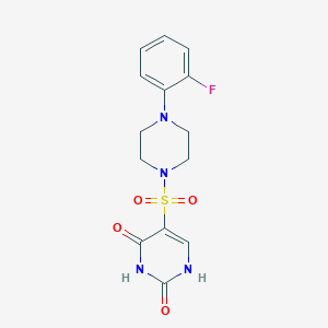 5-{[4-(2-fluorophenyl)piperazin-1-yl]sulfonyl}-2-hydroxypyrimidin-4(3H)-one