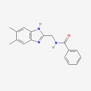 N-((5,6-Dimethyl-1H-benzimidazol-2-yl)methyl)benzenecarboxamide