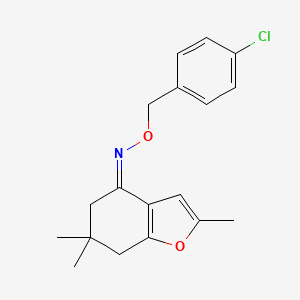 2,6,6-trimethyl-6,7-dihydro-1-benzofuran-4(5H)-one O-(4-chlorobenzyl)oxime