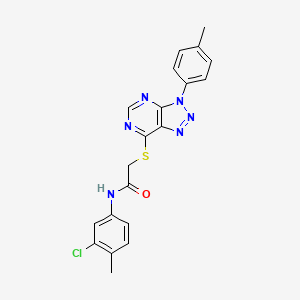 N-(3-chloro-4-methylphenyl)-2-((3-(p-tolyl)-3H-[1,2,3]triazolo[4,5-d]pyrimidin-7-yl)thio)acetamide