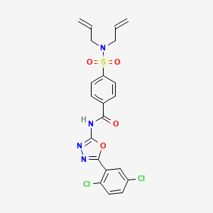 4-(N,N-diallylsulfamoyl)-N-(5-(2,5-dichlorophenyl)-1,3,4-oxadiazol-2-yl)benzamide