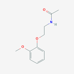 molecular formula C11H15NO3 B2389940 N-[2-(2-methoxyphenoxy)ethyl]acetamide CAS No. 293738-17-7
