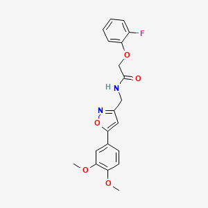 N-((5-(3,4-dimethoxyphenyl)isoxazol-3-yl)methyl)-2-(2-fluorophenoxy)acetamide