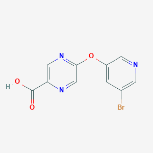 5-(5-Bromopyridin-3-yl)oxypyrazine-2-carboxylic acid