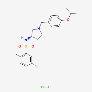 molecular formula C21H28ClFN2O3S B2389965 (R)-Gyramide A Hydrochloride CAS No. 1000592-49-3; 1793050-70-0