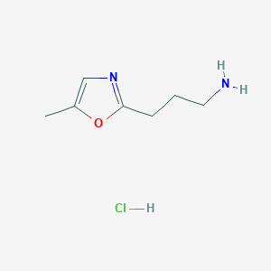 3-(5-Methyl-1,3-oxazol-2-yl)propan-1-amine hydrochloride