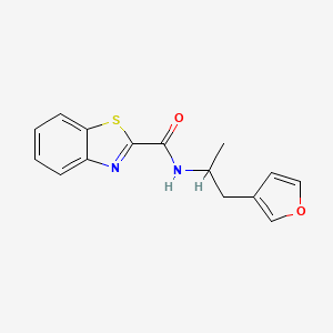 molecular formula C15H14N2O2S B2389967 N-(1-(furan-3-yl)propan-2-yl)benzo[d]thiazole-2-carboxamide CAS No. 1798525-66-2