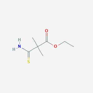 molecular formula C7H13NO2S B2389978 Ethyl 3-amino-2,2-dimethyl-3-thioxopropanoate CAS No. 17969-52-7