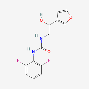 molecular formula C13H12F2N2O3 B2389981 1-(2,6-Difluorophenyl)-3-(2-(furan-3-yl)-2-hydroxyethyl)urea CAS No. 1448036-91-6