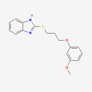 molecular formula C17H18N2O2S B2390005 2-{[3-(3-methoxyphenoxy)propyl]sulfanyl}-1H-benzimidazole CAS No. 892687-14-8