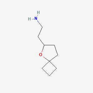molecular formula C9H17NO B2390014 2-{5-Oxaspiro[3.4]octan-6-yl}ethan-1-amine CAS No. 1849371-61-4
