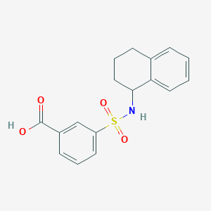 3-(1,2,3,4-tetrahydronaphthalen-1-ylsulfamoyl)benzoic Acid