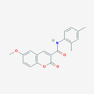 molecular formula C19H17NO4 B2390052 N-(2,4-dimethylphenyl)-6-methoxy-2-oxo-2H-chromene-3-carboxamide CAS No. 325779-96-2