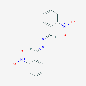 molecular formula C14H10N4O4 B239006 Hydrazine, 1,2-bis(o-nitrobenzylidene)- CAS No. 1929-19-7