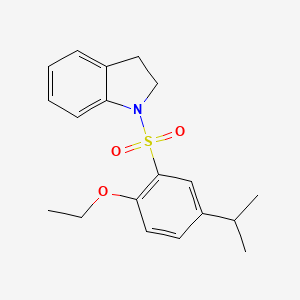 molecular formula C19H23NO3S B2390067 1-((2-Ethoxy-5-isopropylphenyl)sulfonyl)indoline CAS No. 791844-45-6