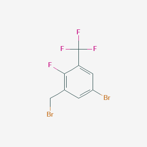 5-Bromo-2-fluoro-3-(trifluoromethyl)benzyl bromide