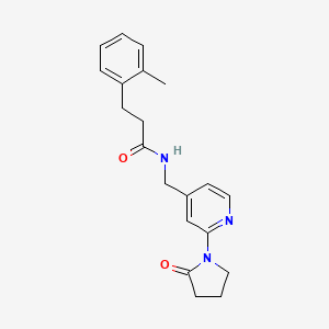 N-((2-(2-oxopyrrolidin-1-yl)pyridin-4-yl)methyl)-3-(o-tolyl)propanamide