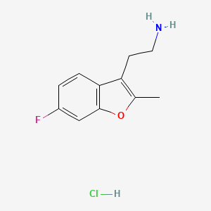 2-(6-Fluoro-2-methyl-1-benzofuran-3-yl)ethanamine;hydrochloride