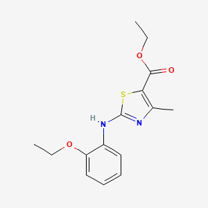 B2390136 Ethyl 2-[(2-ethoxyphenyl)amino]-4-methyl-1,3-thiazole-5-carboxylate CAS No. 108719-19-3