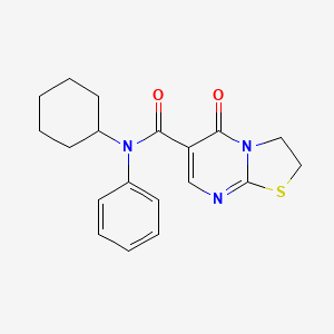 B2390146 N-cyclohexyl-5-oxo-N-phenyl-2,3-dihydro-[1,3]thiazolo[3,2-a]pyrimidine-6-carboxamide CAS No. 532966-00-0