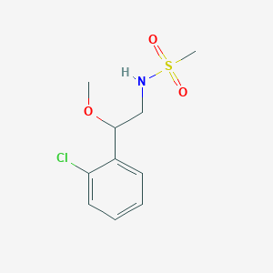 molecular formula C10H14ClNO3S B2390181 N-(2-(2-chlorophenyl)-2-methoxyethyl)methanesulfonamide CAS No. 1788677-97-3