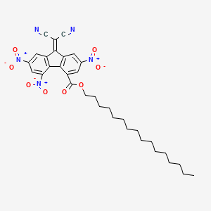 Hexadecyl 9-(dicyanomethylidene)-2,5,7-trinitrofluorene-4-carboxylate