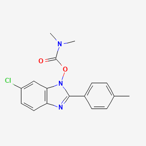 6-chloro-1-{[(dimethylamino)carbonyl]oxy}-2-(4-methylphenyl)-1H-1,3-benzimidazole