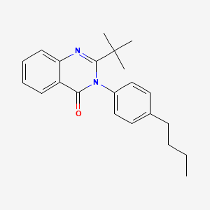 molecular formula C22H26N2O B2390205 2-Tert-butyl-3-(4-butylphenyl)quinazolin-4-one CAS No. 298215-44-8