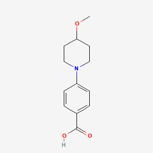 molecular formula C13H17NO3 B2390209 4-(4-Methoxypiperidin-1-yl)benzoic acid CAS No. 281234-99-9