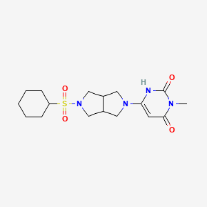 6-(5-Cyclohexylsulfonyl-1,3,3a,4,6,6a-hexahydropyrrolo[3,4-c]pyrrol-2-yl)-3-methyl-1H-pyrimidine-2,4-dione