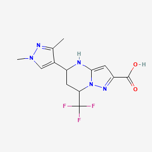 5-(1,3-dimethyl-1H-pyrazol-4-yl)-7-(trifluoromethyl)-4,5,6,7-tetrahydropyrazolo[1,5-a]pyrimidine-2-carboxylic acid