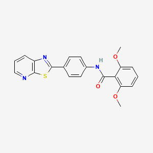 2,6-dimethoxy-N-(4-(thiazolo[5,4-b]pyridin-2-yl)phenyl)benzamide