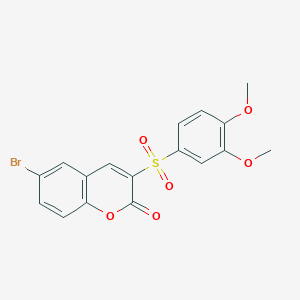 6-bromo-3-[(3,4-dimethoxyphenyl)sulfonyl]-2H-chromen-2-one