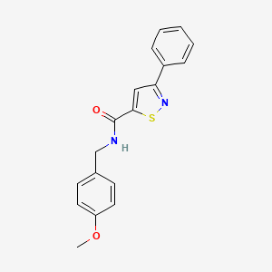N-(4-methoxybenzyl)-3-phenylisothiazole-5-carboxamide